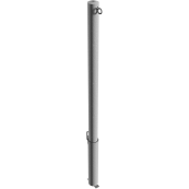 Barrier posts | Steel tube  60 x 2,5 mm | removable | for padlock | hot-dip galvanized | with 1 eyelet